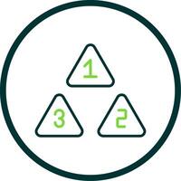 Numbers Line Circle Icon Design vector