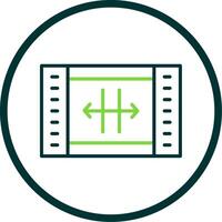 Resize Line Circle Icon Design vector