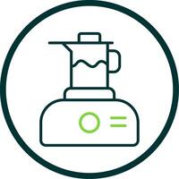 Juicer Line Circle Icon Design vector