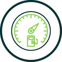 Gauge Line Circle Icon Design vector