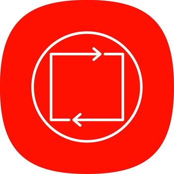 lazo línea curva icono diseño vector