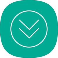 Chevron Line Curve Icon Design vector