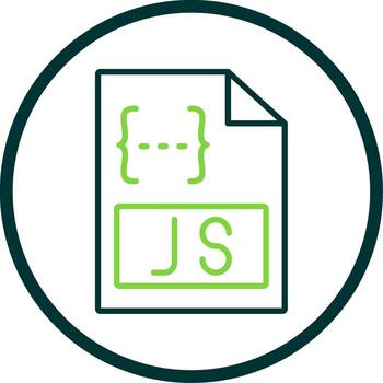 Js Line Circle Icon Design vector