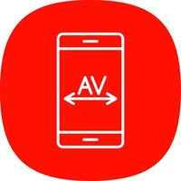 Kerning Line Curve Icon Design vector