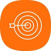 Targeting Line Curve Icon Design vector