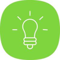 Innovation Line Curve Icon Design vector