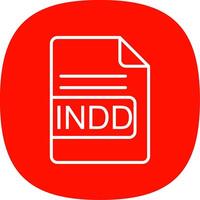 INDD File Format Line Curve Icon Design vector