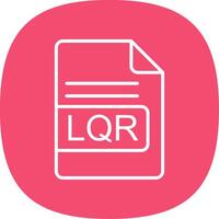 LQR File Format Line Curve Icon Design vector