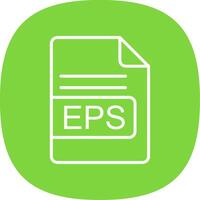 EPS File Format Line Curve Icon Design vector