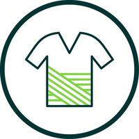 Shirt Line Circle Icon Design vector