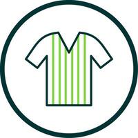 Shirt Line Circle Icon Design vector