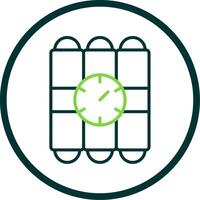 C4 Line Circle Icon Design vector