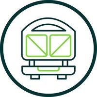 Sandwich Press Line Circle Icon Design vector