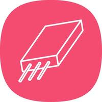 Slalb Line Curve Icon Design vector