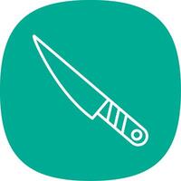 Knife Line Curve Icon Design vector
