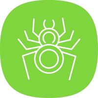 Spider Line Curve Icon Design vector