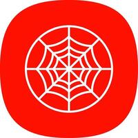 Spider Web Line Curve Icon Design vector