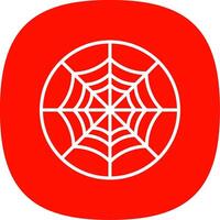 araña web línea curva icono diseño vector