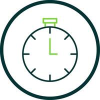 Timer Line Circle Icon Design vector