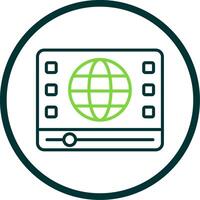 Line Circle Icon Design vector