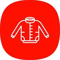 Jacket Line Curve Icon Design vector