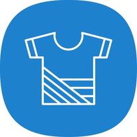 Shirt Line Curve Icon Design vector