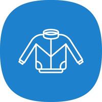 Jacket Line Curve Icon Design vector