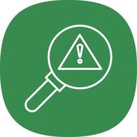 Danger Line Curve Icon Design vector