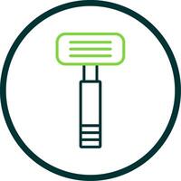 Razor Line Circle Icon Design vector