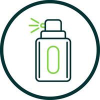 Deodorant Line Circle Icon Design vector