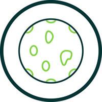 Sponge Line Circle Icon Design vector