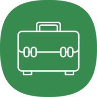 Briefcase Line Curve Icon Design vector