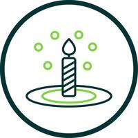 Bunsen Burner Line Circle Icon Design vector