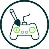 Controller Line Circle Icon Design vector