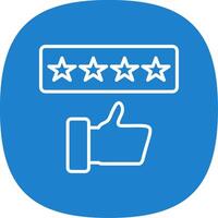 Rating Line Curve Icon Design vector