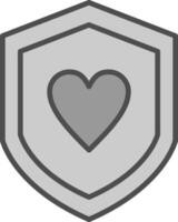 Security Like Line Filled Greyscale Icon Design vector