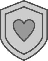 Security Like Line Filled Greyscale Icon Design vector