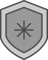 Secure Analytics Line Filled Greyscale Icon Design vector