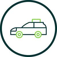 Car Line Circle Icon Design vector