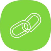 Chain Line Curve Icon Design vector