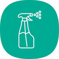 Sprayer Line Curve Icon Design vector