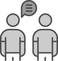 Customer Surveys Line Filled Greyscale Icon Design vector