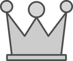 High Quality Content Line Filled Greyscale Icon Design vector