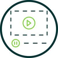 Line Circle Icon Design vector