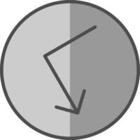 Bounce Line Filled Greyscale Icon Design vector