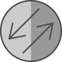 Swap Line Filled Greyscale Icon Design vector