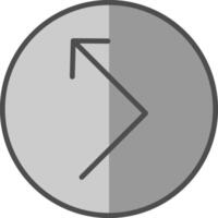 Bounce Line Filled Greyscale Icon Design vector