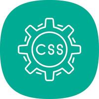 Css Coding Line Curve Icon Design vector