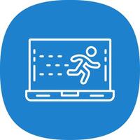 Sprint Line Curve Icon Design vector