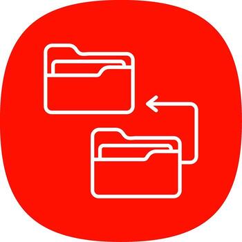 Backlog Line Curve Icon Design vector